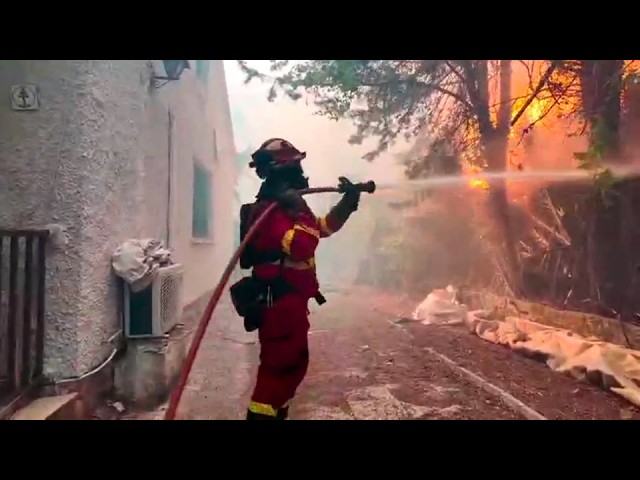 Situación crítica de los incendios de Madrid y Ávila