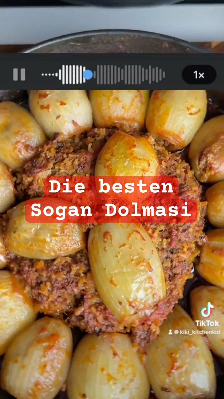 Gefüllte Zwiebeln 🔽 RezeptSogan Dolmasi Türkische Art #rezept # ...