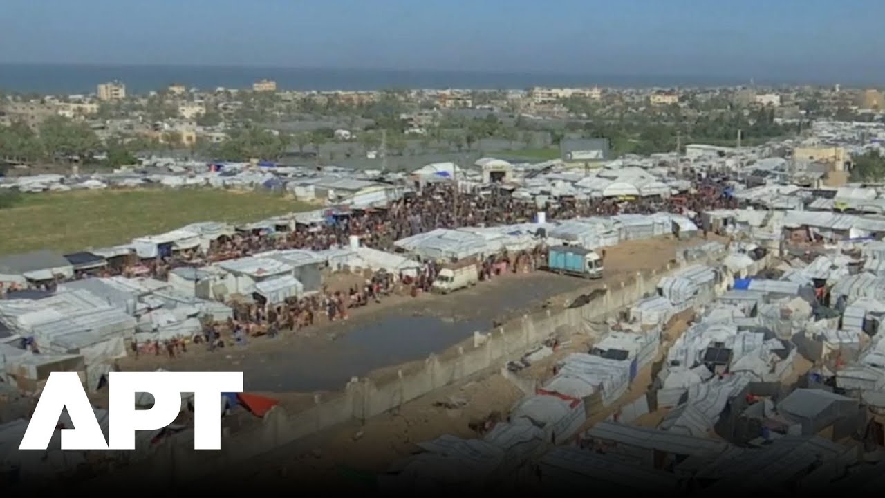 WATCH: Displaced Palestinians Shelter in Khan Younis Tent Camps as US Launches Gaza Plan | APT