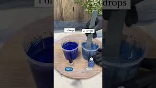 Demonstrating a colour strength test between our Transparent Dyes and PSTF Transparent Dyes #shorts