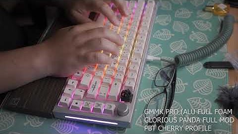 GMMK PRO Sound test, Glorious Panda full mod