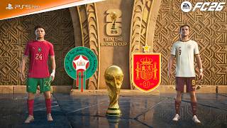 FC 26 - Spain vs Morocco | FIFA World Cup 2026 | Ft. Cucurella, Mazraoui | Gameplay Simulation !