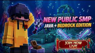 Join My New Public SMP | Java & PE | Cracked SMP | Minecraft Live