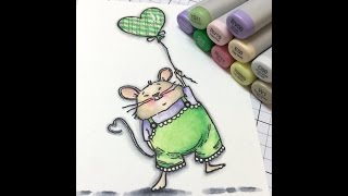 Day 3. The Daily Marker Coloring Challenge - Quick Copic Coloring #thedailymarker30day