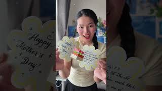 Mẹ và Con LÀM THIỆP 8.3 Quốc Tế Phụ Nữ siêu Xinh✨🎀🎊 #diy #janenguyen