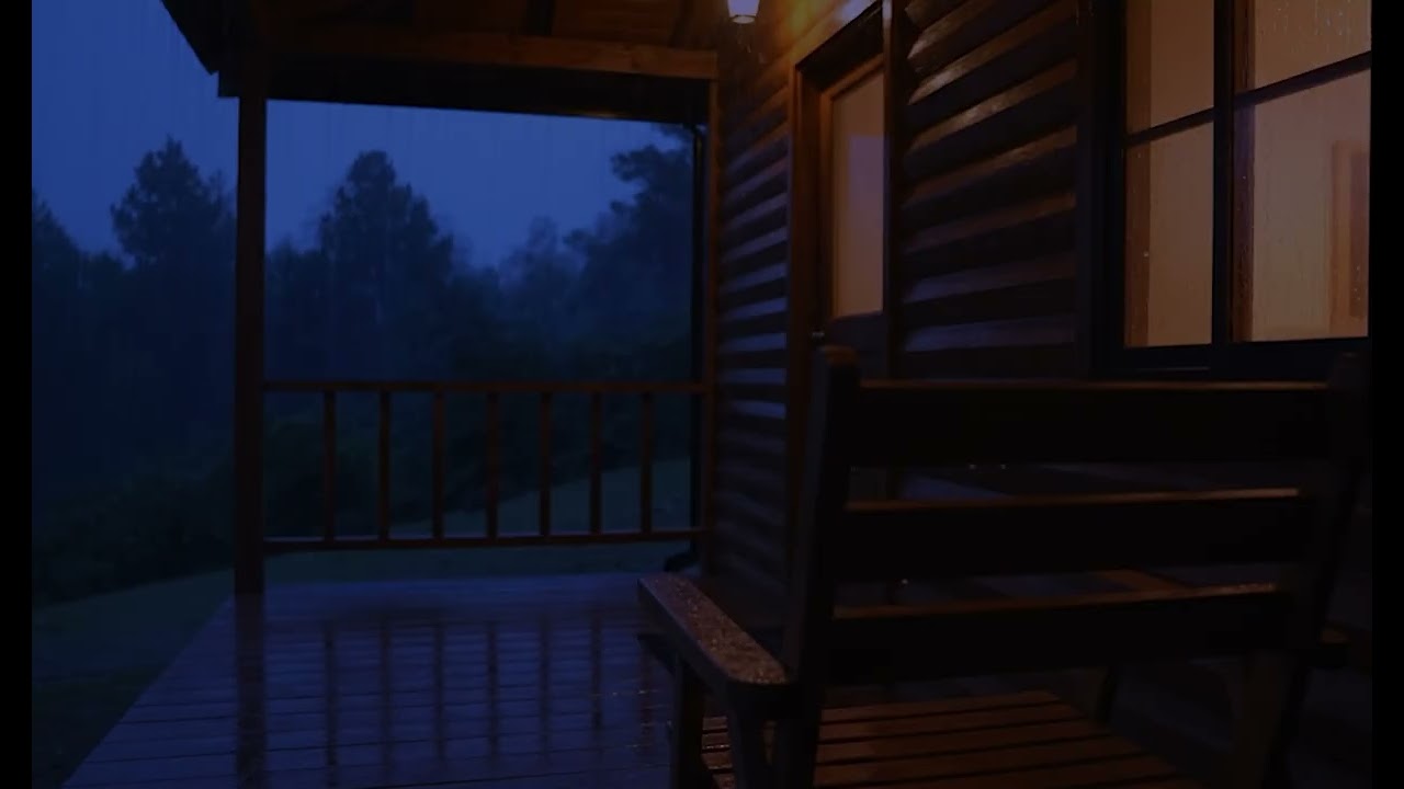 ⛈️😴NYC Rainy Night: Relax and Unwind in a Cozy Luxury Apartment in the Evening⚡Just Rain Sounds