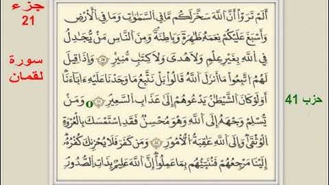031 سورة لقمـان برواية قالون -الدوكالي-