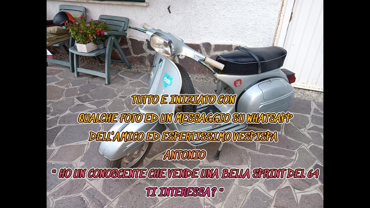 Restauro della  Vespa Sprint 1965 di Mauro
