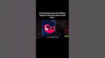 Rust Console when the offliners forget to close the roof doors…#shorts #rust #rustconsole