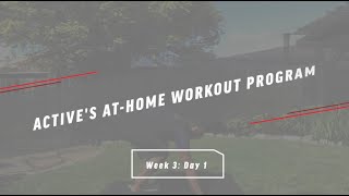 Actives At-Home Workout Program Week 3 Day 1