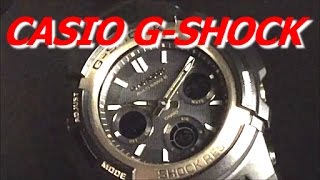 CASIO G-SHOCK Black & Gold カシオ ソーラー電波腕時計Gショック AWG-M100SBG-1AJF