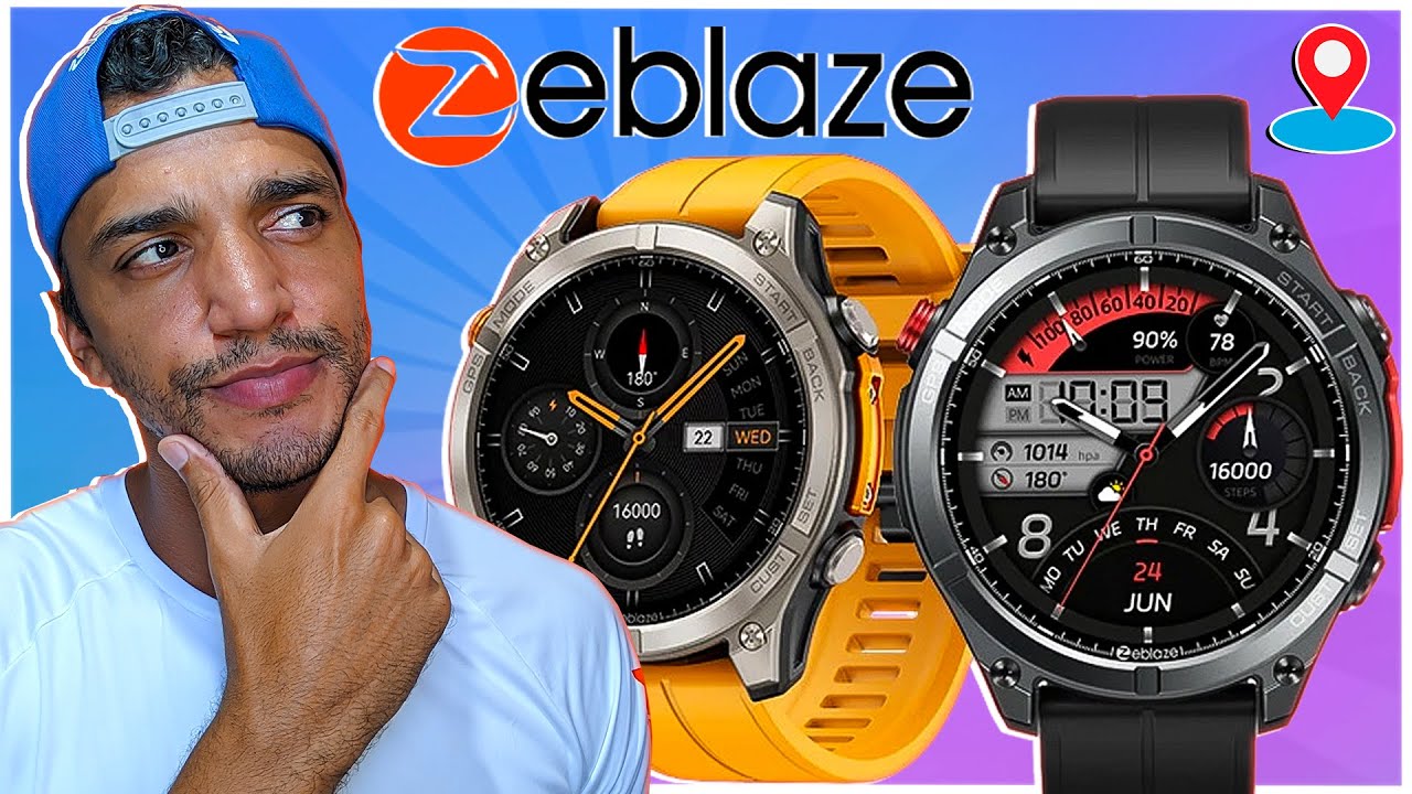 Zeblaze Stratos 4 GPS AMOLED Smartwatch with Compass, Altimeter
