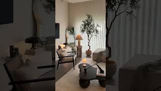 Calm space, warm light, soft living 🤍🕯️  #cozyvibes #interiorstyle #modernliving #homedecor