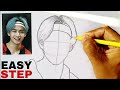 BTS V Kim Taehyung pencil drawing  // BTS army