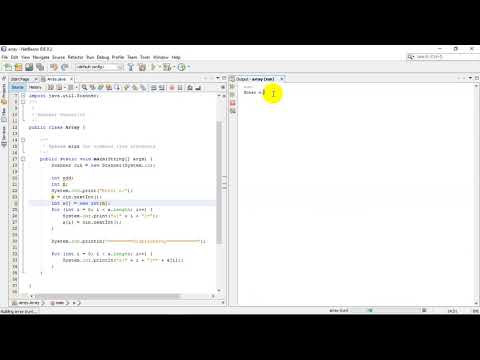 Student project: Code java Display Array