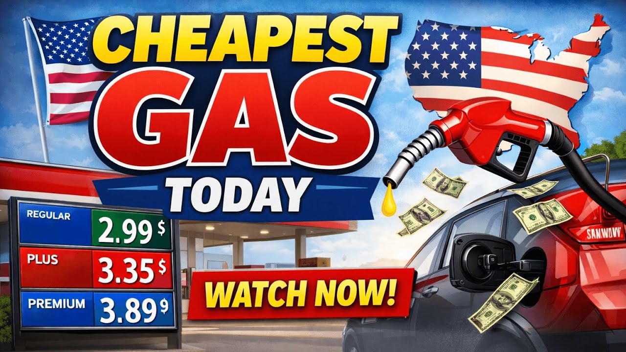 Cheapest Gas Near You Today 🇺🇸 | USA Gas Prices Update | Watch Before You Fill Up