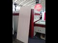 The PVC vacuum presses (it can produce two types of doors at the same time)