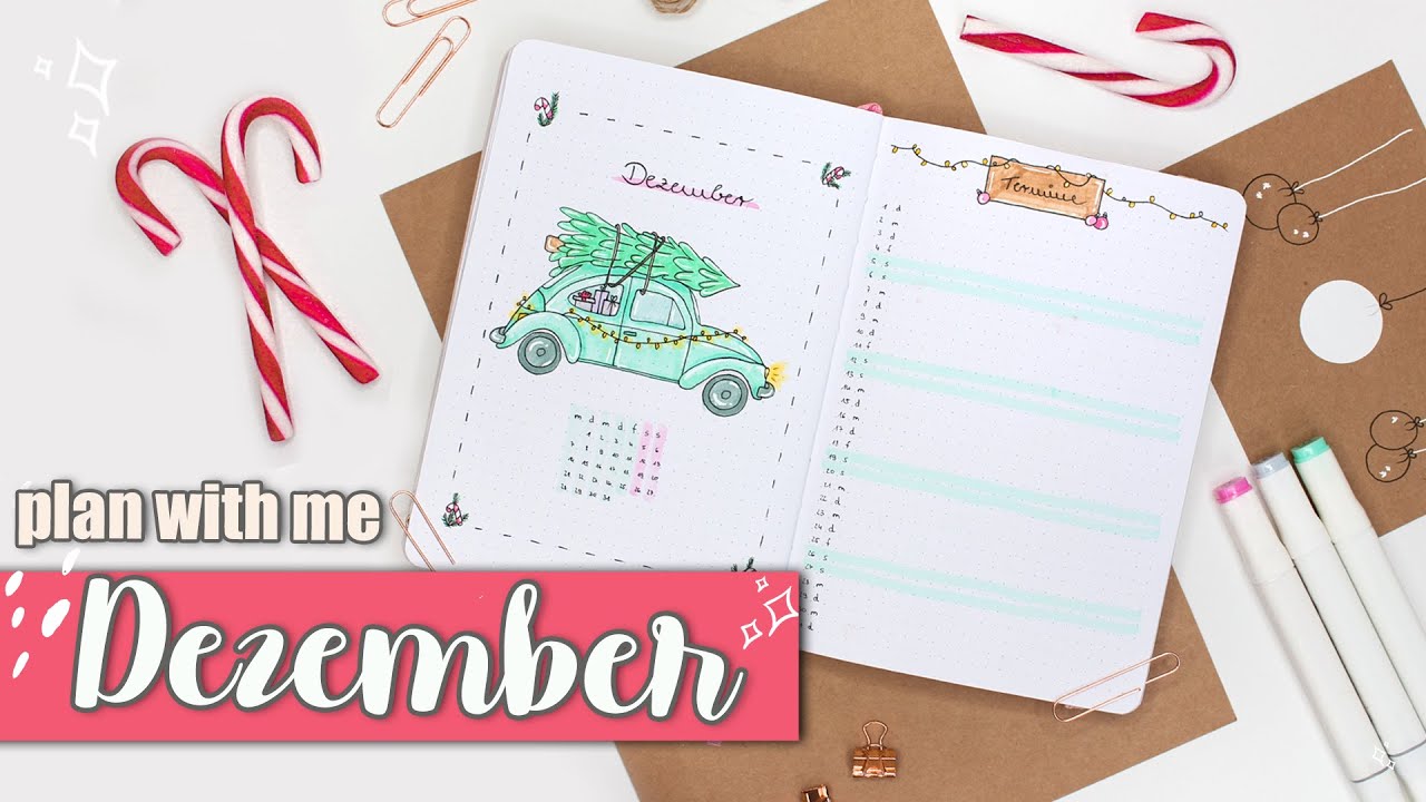 Bullet Journal DEZEMBER 2020 - 10 Bujo SEITENIDEEN für den Monat und Weihnachten