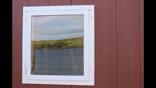 DIY easy to build window from PVC