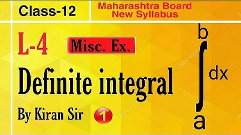 Math class 12 Definite Integration  misc.ex. MCQs 1