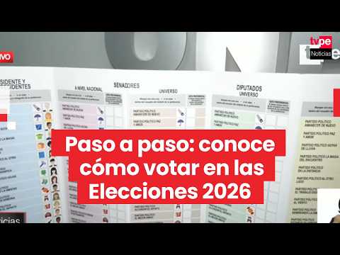 Elecciones 2026: ONPE explica el procedimiento correcto para votar