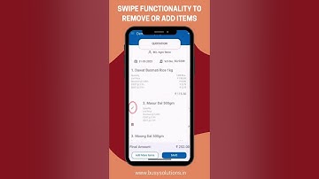 How to remove or edit Items in BUSY Mobile app