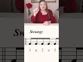 Straight (even) vs swung eighths #musicfact #musictheory #rhythm #musician
