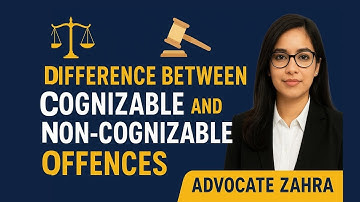 COGNIZABLE vs NON-COGNIZABLE Offences 🔥 | Police Powers EXPLAINED | Differences