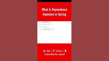 What Is Dependency Injection in Spring  #java #springplatform #javaframework