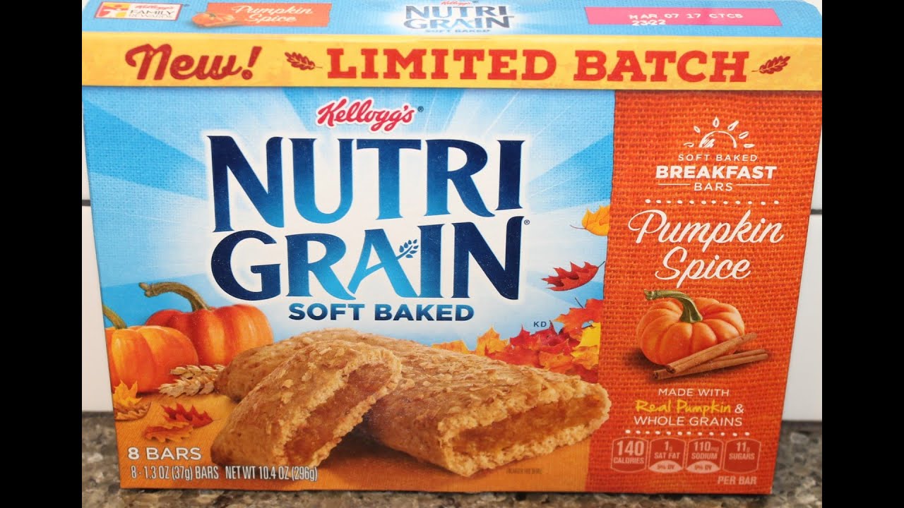 Kellogg’s Nutri Grain Soft Baked Pumpkin Spice Breakfast Bars Review