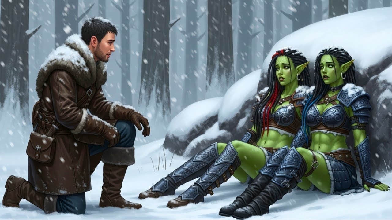 Alleinerziehender Vater rettete zwei Ork-Schwestern – bis er sah, was sie verbargen.