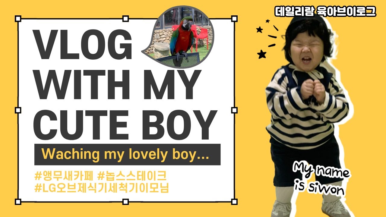 [육아V-log] 평생가는 어릴적 친구, 놉스스테이크, 수예몽 앵무새카페, lg오브제컬랙션 식기세척기 12인용, 식세기이모님오신날