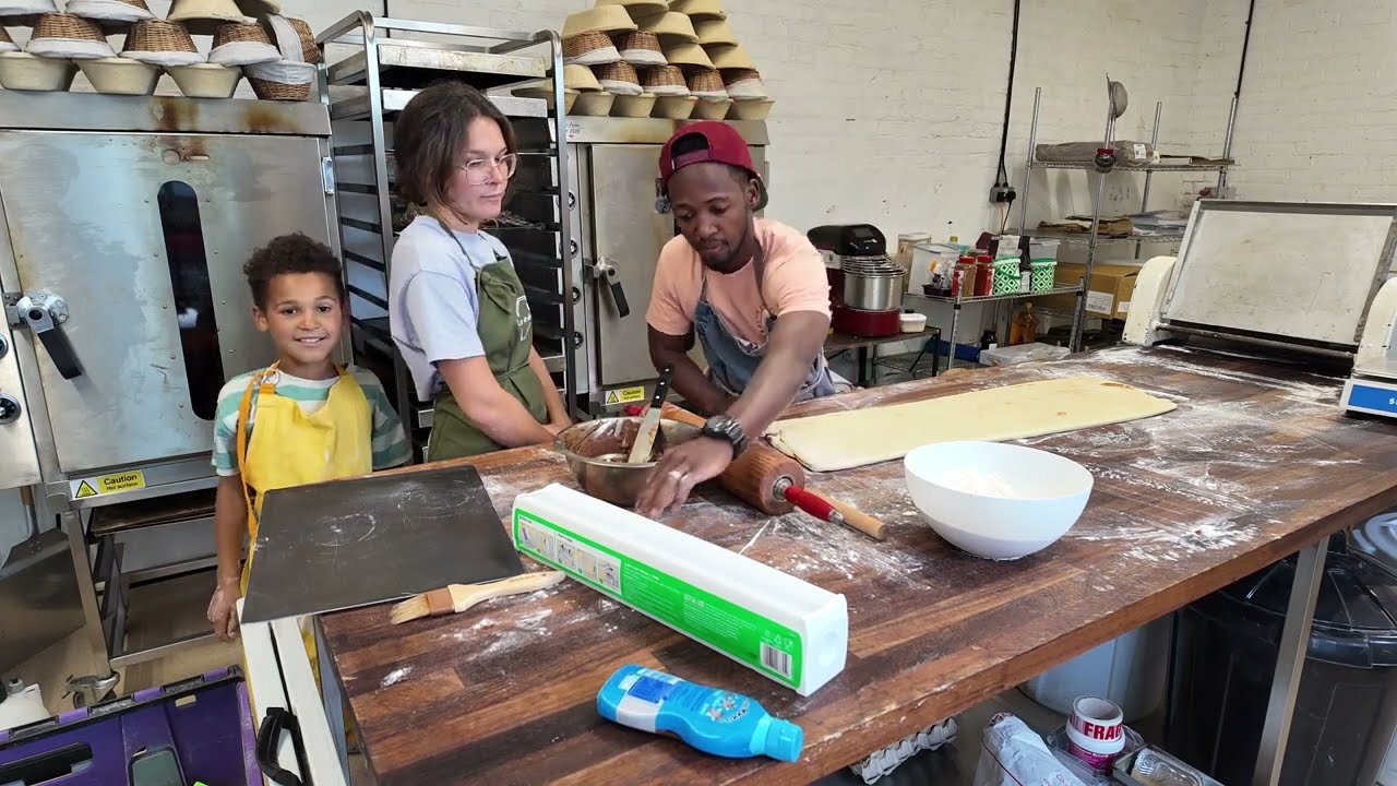 Teaching my wife to make cinnamon buns
