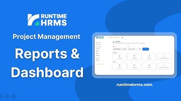 Reports & Dashboard - Project Management in Runtime HRMS & Payroll Software