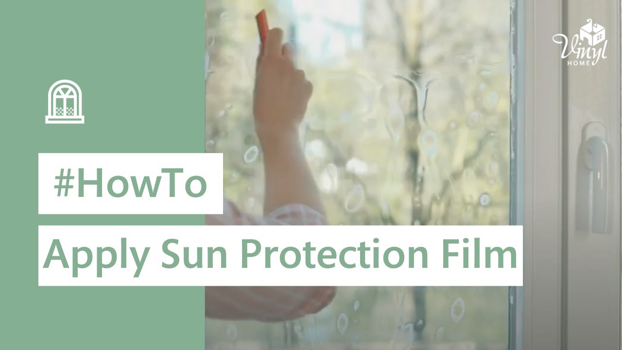 How to Install a Static Cling Sun Protection Film on Your Window YouTube