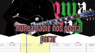 How to play | nunca nadie nos podrá parar-Panda(guitar solo with tab lesson)