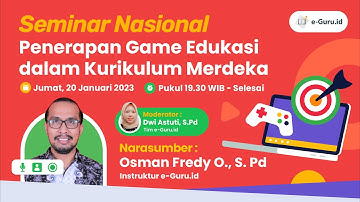 SEMINAR KHUSUS CARA MUDAH MEMBUAT KARYA INOVATIF BERBASIS GAME EDUKASI UNTUK SEMUA JENJANG