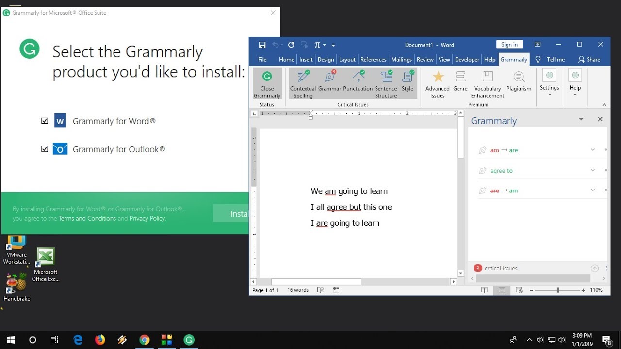 grammarly for ms office download free