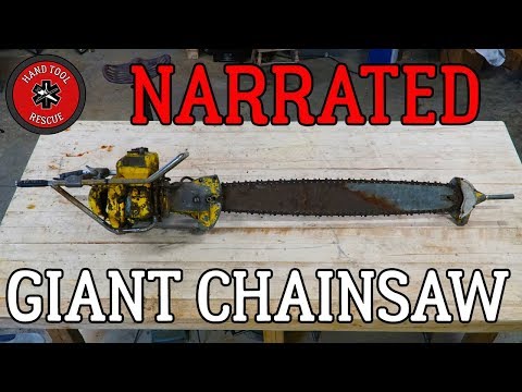 Narrated: Two-Man Chainsaw - Bar & Chain [Restoration] - Narrated: Two-Man Chainsaw - Bar & Chain [Restoration]
