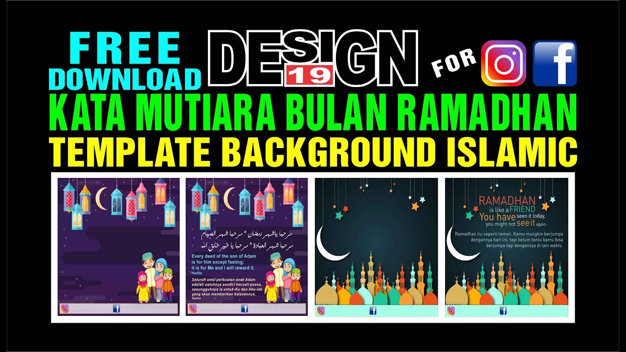 Kata Mutiara Ramadhan Dan Background Islami Ramadhan 2019 Youtube