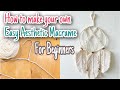 DIY Easy Aesthetic Macrame for Beginners || cara membuat makrame mudah untuk pemula