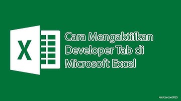 Belajar excel - Menampilkan Developer Tab (Tab untuk Macro/VBA)