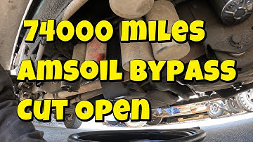 74,000 Mile Amsoil Bypass Filter Cut Open