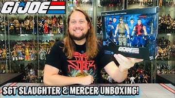 Sgt Slaughter & Mercer GIJOE Classified Series Unboxing & Review!