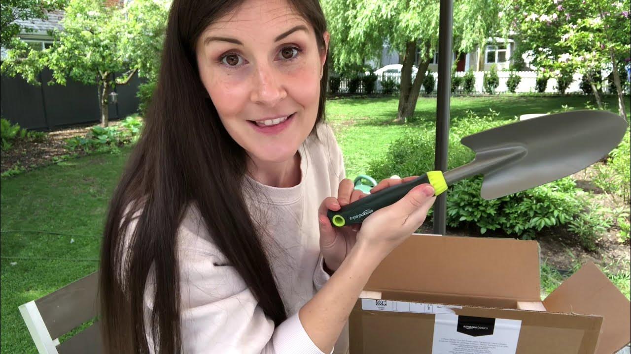 Unboxing my new Amazon Basics Garden Tool Set YouTube