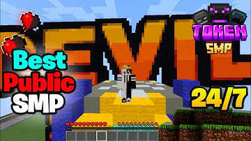 🍧 New Best Public Token Smp Server For Minecraft 🏔 | Java/Pe/Pojav | 24/7 Online | Free 🖤