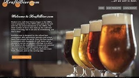 KraftBier.com Product Demo