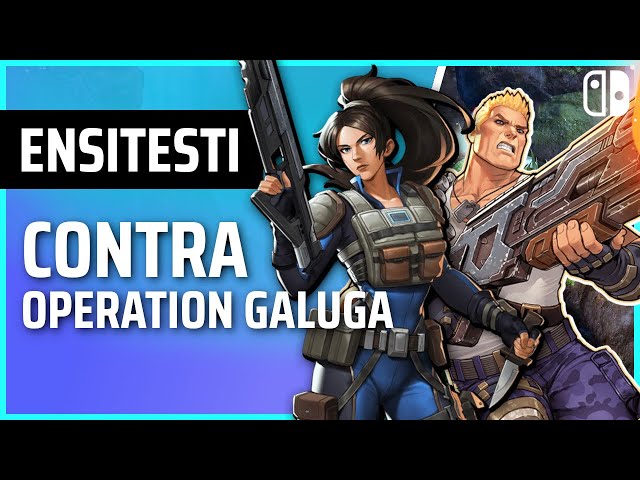Ensitestissä Contra: Operation Galuga (Nintendo Switch)