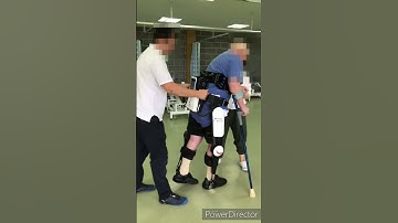 Stroke Patient (Left Side) Do Exoskeleton Robot Rehabilitation