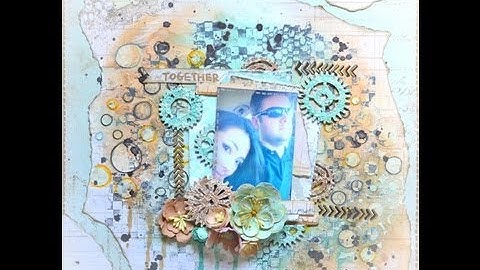 ♬ Mixed Media Scrapbook Layout For Sketchabilities Sketch #107 (Start-To-Finish)